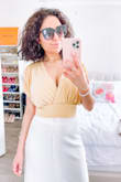 Love it more in person. Soft material and lightweight, and looks so chic! - Zoha M.