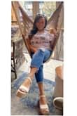 Wore these shoes for my bachelorette party weekend I'm in Chicago! Super comfy to walk around in, and I'm 5'2 so they gave me some height without achy feet! - Anna K.