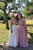 Dress was bought for my daughter's prom.  Fit was great - it was definitely way too long since she is on the shorter side (5'2"), as noted by several other reviewers. but was easily hemmed.  We got the lavender, which really appears to be more blush/pink in person, but the color was still good on her and she received lots of compliments.  Overall we are very happy with the purchase and will look at Lulus for future purchases. - Randi K.