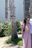 I wore this in Cabo as an outfit. I got so many compliments. It's extremely comfortable and so damn cute!! The bottoms have a thick lining so they're not see through at all. You do need a bra for the top because it's sheer. I love it and can't wait to wear it again!! - Nikki K.