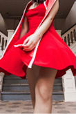 I wore this dress for graduation photos and they looked great! The dress is made of a thick and high-quality fabric, and the color is vibrant. - Wendy V.