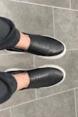 When the shoes first came they were tight, but the more I wore them the more they gave. Now they are pretty loose, and if I had known they were going to loosen up, I maybe would have gotten like half a size or a full size smaller. - Morgan O.