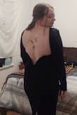 My favorite go to dress. I've worn is so many times already. Makes me feel sexy and elegant.
Does run a little large, would have probably sized down but I didn't have time to exchange before I needed it. The shoulders will occasionally scrunch down due to this and the open back. Still gorgeous though and can't go wrong with this purchase! - Lindsey M.