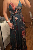 I really loved this dress! However, the portions on it were a bit awkward. I ordered the XXS since that and XXL were the only sizes in stock when I ordered. I am usually a size S, and the chart on Lulu's said that I would most likely be a size S, but the measurements still did not line up with their chart and opted to get a XXS in the emerald (due to the stock availability) and XS in the blush color.  The blush color in XS fit perfectly, so perhaps Lulus chart is off with the sizing? Like I said I'm usually a S. Overall, lovely dress, just didn't have my size to keep. - Lian S.