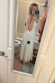 This dress is beautiful, flowy, and lightweight. It's perfect for summer! I will be pairing it with a cardigan and cute heels but this can't be left as is! - Audrianna A.