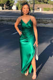 I bought this dress for my daughter's prom and everyone complimented on the color, it was beautiful and bright! Simple yet beautiful! We were completely happy and satisfied with the purchase. - Alyssa G.