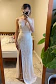 This is the only one short enough for me, out of 5 dresses that I got! It is perfect for my height, and it got the most votes when I asked for opinions from my friends and families. I definitely recommend it! - Zixiang H.
