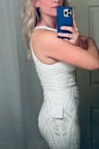 It was between this dress and another one. I ended up going with a dress the population dress for my small and simple wedding. This dress however was very flattering with just a touch of sparkle. - Brittany M.