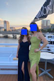 Wore it to my graduate school gala and it looked stunning! 
I had to have the dress hemmed at least 3in even with 3.5in heels. Also, the bust area felt very secure at the beginning of the night but started to sag near the end. I should have worn a bra, but it shouldn't be an issue for smaller busts. - Samantha S.