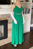 Bought this for my daughter's prom outfit. She wanted a combination of dress & suit. This was perfect! Lots of compliments & the color green was outstanding. The best part is that she can wear it again. Very happy with our purchase. - Kristen L.