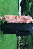 I keep wearing this outfit because I love it so much. Light fabric and cute peach tone. - Alannah M.