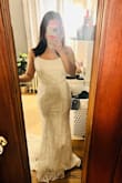 The dress is gorgeous and sexy. A little tight on the hips, it's hard to walk. I suggest you size up. - Joy C.
