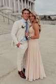 The dress looked gorgeous but right before they took pictures the strap broke and they had to safety pin it. It was very disappointing. - Sabrina B.