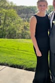 This dress was so beautiful and comfortable! The length was great for 2in heels. I normally am a little self-conscious about wearing tight clothing around my stomach but this dress made me feel great. The material was the right thickness and very supportive. No bra is needed either. - Emilee D.