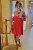 I love this dress!! I plan to wear it to a wedding in Mexico. Im in between a small & medium in Lulus dresses. I ordered the small because its strapless with a flowy bottom. It fits perfectly. Snug around the bust but I have a wide rib cage. Im 5"7 & 140lbs. I can't wait to wear it. - Jayme J.
