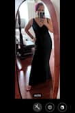 The dress is a perfect fit. Had to have it hemmed though. I am 60+ Years old and was looking for a dress that was not too frumpy and this is the perfect dress. Material is a good quality for the price. - Frances M.