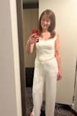 I love everything about this gorgeous jumpsuit. The fit, the fabric. It's so flattering! It was quite long, even though I'm 5'7", so I needed to hem it. - Denise M.