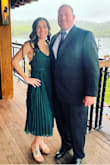 I loved everything about this dress. Received so many compliments. The color is gorgeous and the style with the back out was amazing. The dress itself seemed a bit heavier than I expected, so make sure to double knot the straps!! - Kristy M.