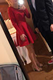 I have now worn this dress for two very formal events and I got so many compliments both times! It is very high quality material, hits perfect in the right places, and the red is a bold vibrant color just like the picture! Highly recommend! - Nicole H.
