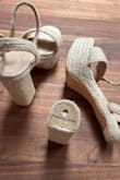 The right heel snapped off within the first hour of wearing them at a wedding. Very embarrassing and had to leave event to buy shoes for the night because I couldn't walk around barefoot. Extremely frustrating! Super cute and love the style but horrible quality. - Sydney L.