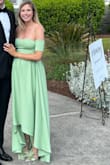 I wore these to a wedding and they matched my dress perfectly. I got tons of compliments. They're relatively comfortable given the style (and I'm 7 months pregnant). The downside is one shoe has fewer even feathers and also the clear bead fell off before I even put them on. I superglued it back and it was fine. - Emily G.