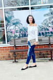 Sexy but also classy. Love it. Got the grey too. Thrilled to wear in the summer with bathing suits (it's more of a t-shirt material than a sweater I'd say) and with casual outfits with my Rothy's. - Meredith O.