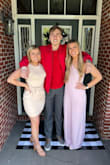 I'm usually a small-medium so I ordered the medium to be safe. The legs are incredibly long even with heels on. I didn't have time to get it altered before Easter so I had to pick it up off the ground. I wish I bought a small one. Very comfortable material. Size down! - Payton M.