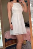 I loveee this dress! Once I adjusted the back straps it fit much better, and the length is good too. I have a bigger bust, so I was kind of nervous about the side boob but after adjusting it helped! - Sophia D.