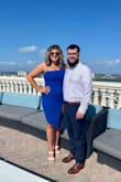 If I had moved a little wrong I definitely would have shown a whole lot of leg/crotch, but overall this was a beautiful dress! I'm 5'11" and about 210, athletically built. Wear some one leg spanx and boob tape & you're set! - Taylor B.