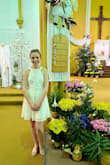 My daughter wore this for her Confirmation and it was perfect. It fit her like a glove and was very cute yet modest. This dress is perfect! - Penny O.
