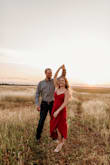 I had this dress on the rack for a good year before I was able to use it. And it was the perfect dress for my engagement shoot! I did not have to wear a bra, it was slimming, and SEXY. - Jessica M.