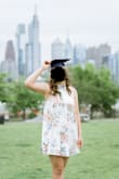 Definitely on the shorter side but that's my preference! Colors are gorgeous. Perfect for graduation! - Maisie M.