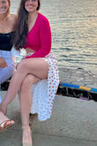 This skirt was so cute. I paired it wiht a hot pink top and it was perfect for dinner in Malibu! - Nicole L.