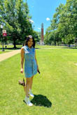 It is a very nice and flattering dress.  Loved the fit, very comfortable summer dress.  Purchased in Size Small. - Deborah R.