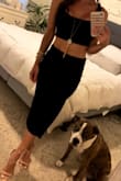 Love this two piece set! Soft and stretchy material. True to size! - Erica H.