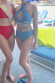 This top is amazing!  I purchased it for a Vegas pool day and it was perfect.  Sexy enough without being too revealing.  The way the top fits also helps push you up and together, if you need some assistance like me.  Confusing to put on the first time but easy after you figure it out. - Rachel P.