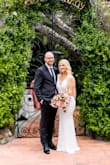 This dress was everything I wanted for my small wedding! It was soft, stretchy & comfortable! Fit perfect, no alterations needed :) I added a crystal studded belt from etsy to add a little bling to it!
I wore high heels to help get the long length off the ground. I got soooo many compliments and still can't believe I only spent $90 for it!!! - Shaina P.