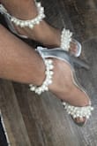 The sandals are beautiful. Came on time and are a perfect fit. The heels are a bit higher than I thought but overall the sandals are gorgeous. I love it. Waiting patiently for my wedding day. - Christine D.