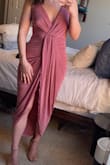 Absolutely love this dress! It's so flattering and fits perfectly. I got an XS and it's super comfortable and doesn't feel restricting. I'm planning to wear it to a wedding this summer! - Kali G.