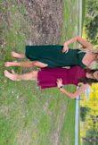 This dress fit perfectly and was great quality ! I'm tall and athletic build so I was nervous it wouldn't fit my back. I got a size medium and it fit just right. - Sara S.