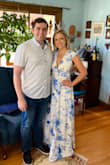 I wore this for my bridal shower and got so many compliments! 
It's elegant, whimsical, flattering, and comfortable. It really glides when you walk, plus it's flattering when sitting and standing which is super hard to achieve in some dresses! - Molly J.