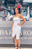 I purchased several dresses for a Kentucky Derby event... All were returned except this one! I fell in love with this dress! I will be 50 this year and have a few extra menopausal pounds around my middle section, so I was worried how it would fit. It fit perfectly and I received sooo many compliments! *Note that the chest area is just a little big, but everything else is very true to size! I can't wait to wear this dress again!! - Tara W.