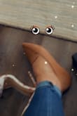 The toe part rounds out so your feet look round at the top. Uncontrolled walk in. Feels like walking on the floor. The shoe doesn't support your foot at all. Worst flat I've ever had. - Grace S.