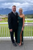 This dress was amazing! It has a nice bit of stretch and a beautiful color. I didn't even need to get alterations! I am 5'7" and a 2 inch heel made it fall perfectly. 

I got dozens of compliments at the wedding we went to! - Lori D.