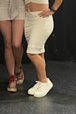Back of ankle part hurts a bit after a while but love the shoes nonetheless. Wear them all the time still. Easy to clean - Kayla D.
