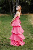 It was a little long on me but I was wearing 4" heels so it was perfect. there were a few quality issues but overall I loved it and got a bunch of compliments at my senior prom! I do recommend sizing down for just about anything on Lulus. I ordered am XS and I'm usually a S and it fit like a glove. - Maddie R.