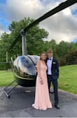 This dress fit pretty nice but it was a little bit too long. I wore shoes with a heel and it was alright. It is simple but elegant and I got a diamond belt to make it a little fancier. - Anika Z.