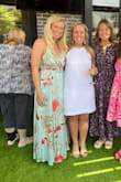 This dress is so feminine and flowy. I wore it to a bridesmaid's luncheon and received so many compliments. Also, I am TALL (almost 6 feet) and I wore it with flats but I could've honestly worn it with heels because it's so long! Loved it! - Meggie T.