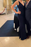 I loved this dress! Very classy and comfy. It fit perfectly. Didn't stretch throughout the night and I danced all night! - Jacqueline R.