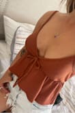 I'm so happy I bought this! It's sooo soft, flirty, cute, and comfy. I wore to it AZ and it was perfect. 10/10. You need this. Can dress it up or down. - Megan S.